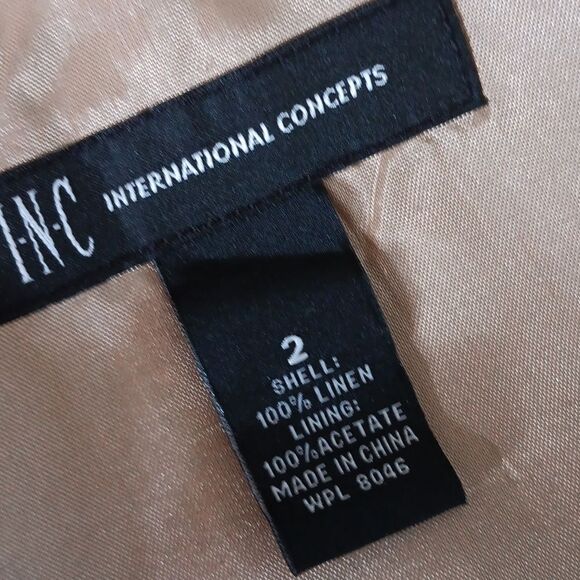INC International Concepts Linen Dress - Picture 9 of 13